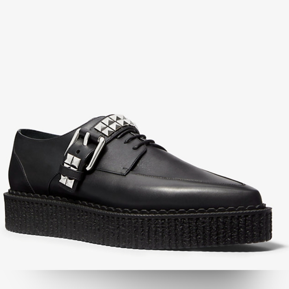Michael Kors Studded Calf Leather Creeper Size 37